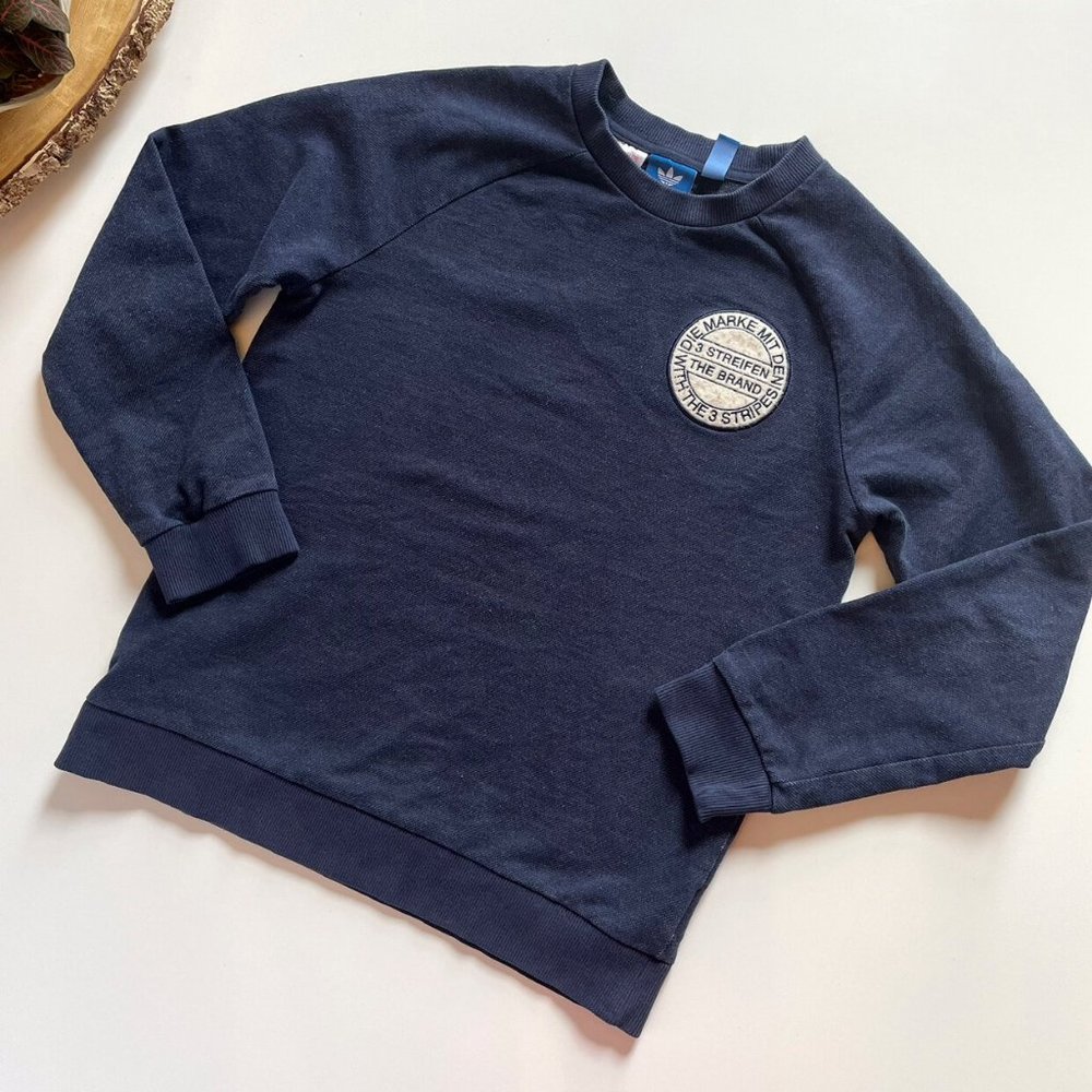 Adidas Navy Blue Crewneck Sweatshirt | 11/12